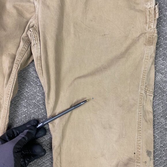 Carhartt Relaxed Fit Twill Utility Work Pants Mens 36 x 34 Fits 36 x 32 B324 DKH - Picture 5 of 16